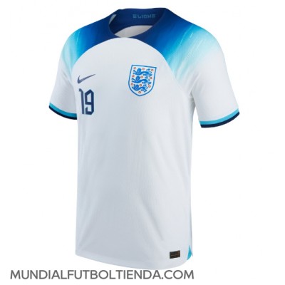 Camiseta Inglaterra Mason Mount #19 Primera Equipación Replica Mundial 2022 mangas cortas